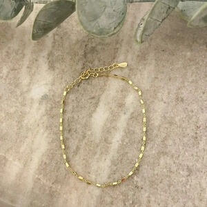 925 Sterling Silver Dainty Minimalist Bracelet Thin Link Stacking Bracelet